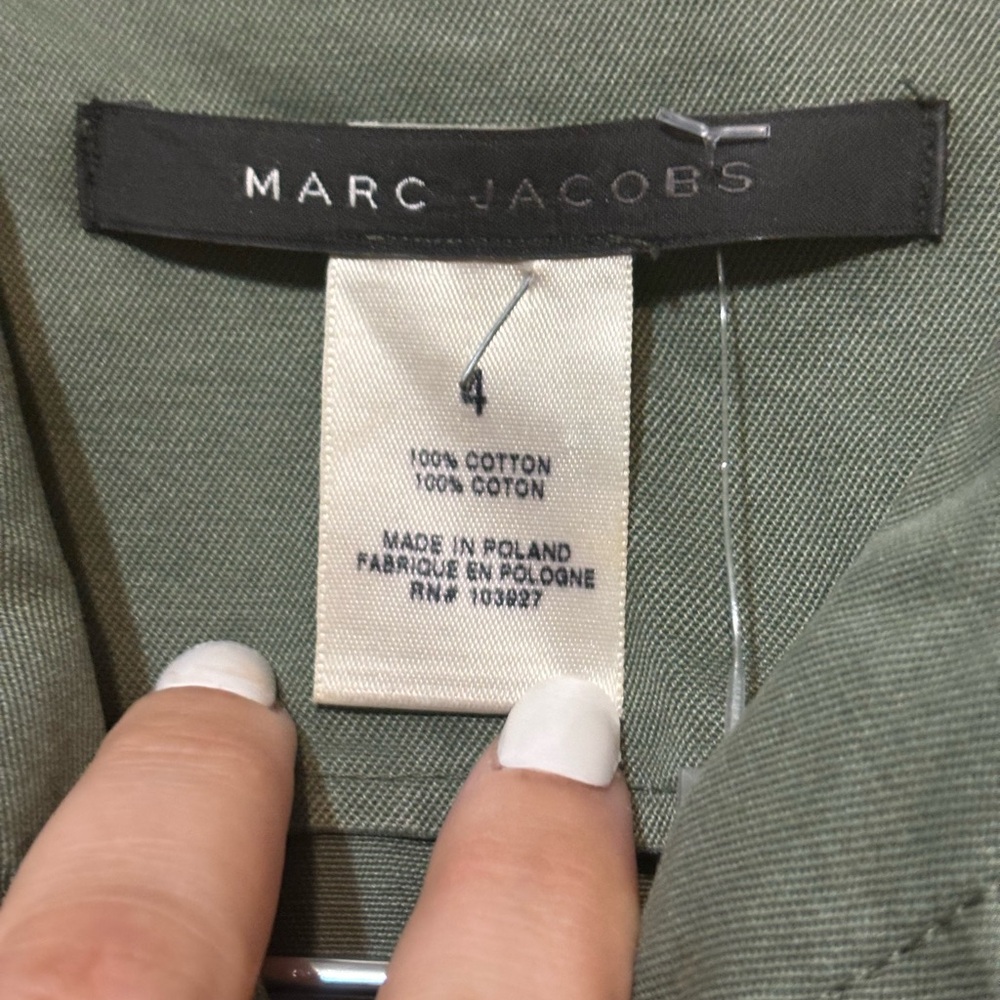 MARC JACOBS Utility Cargo Jacket, Cropped, Army Green - Picture 7 of 8
